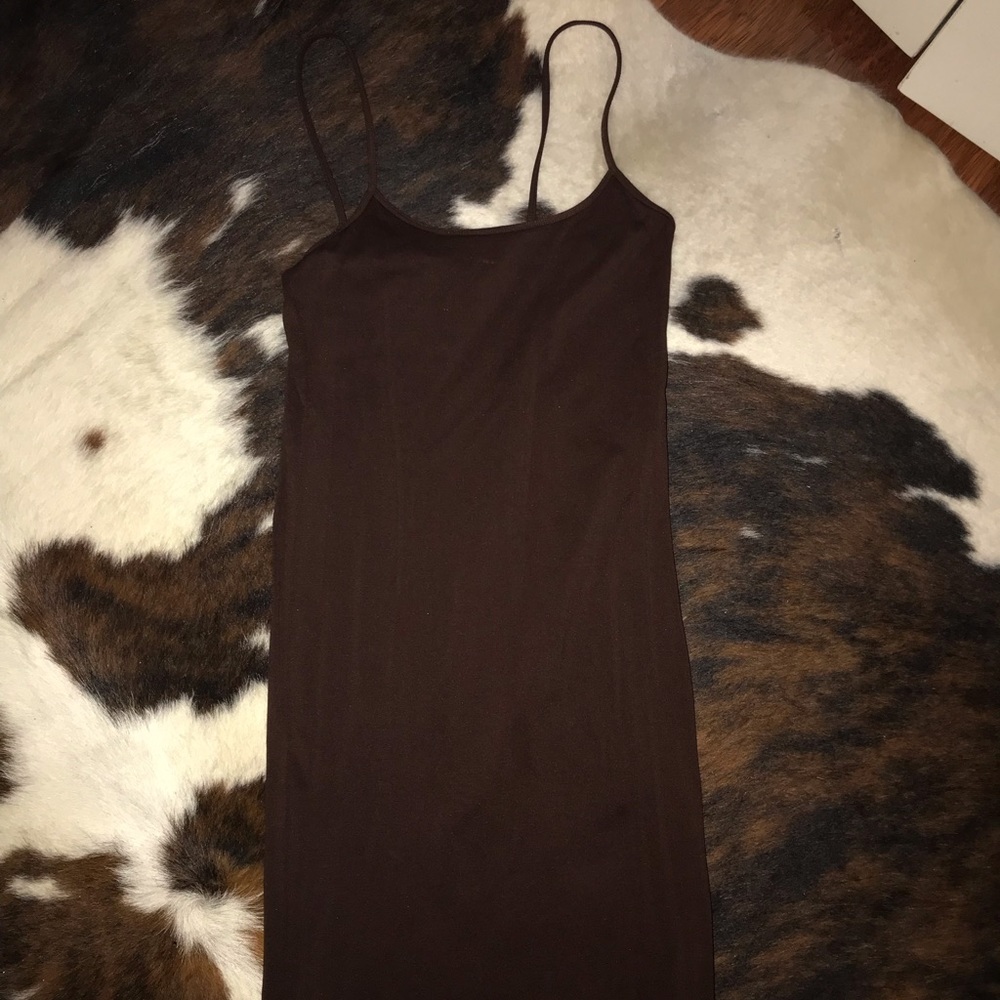 Brown dress slip